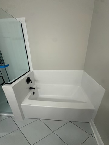 Bathroom remodel with new tub install